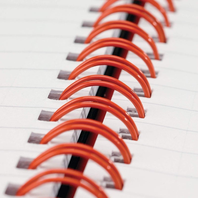 Black n' Red Twin Wire Hardcover Notebook, 11" x 8-1/2", Black/Red, 70 Ruled Sheets, Sold as 5 Pack (K67030) - Image 4